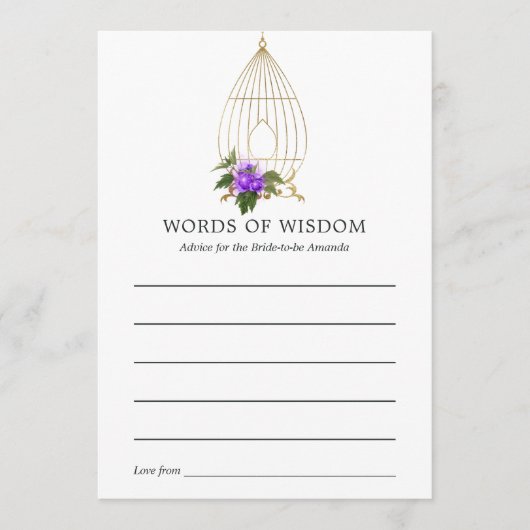 Vrijgezellenfeest vogelpest Advieskaart (Voorkant)