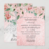 Vrijgezellenfeest Vonk Roos Roze Dress White Grey Kaart (Voorkant / Achterkant)