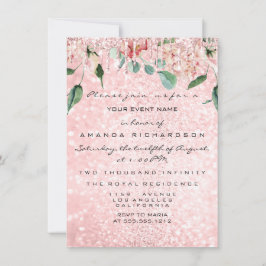 Vrijgezellenfeest Vonk Roos Roze Rose Dress Floral Kaart