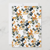 Vrijgezellenfeest voor Botanische Fall Wedding Kaart (Achterkant)