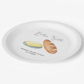 Vrijgezellenfeest voor boter samen papieren bordje (Gekanteld)