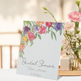 Vrijgezellenfeest voor Bright en Stor Tulps Reclamebord Met Voetstuk