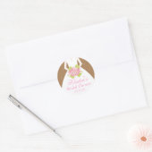 Vrijgezellenfeest voor bruin weddenschap ronde sticker (Envelop)