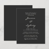 Vrijgezellenfeest voor budgetminimaal zwart script (Voorkant / Achterkant)