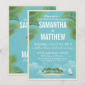 Vrijgezellenfeest voor de bestemming van de eiland kaart (Voorkant / Achterkant)