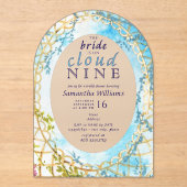 Vrijgezellenfeest voor de heropleving van Bride on Acryl Uitnodigingen (Voorkant)