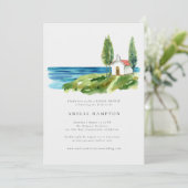 Vrijgezellenfeest voor de kustWaterverf Chapel Oce Kaart (Staand voorkant)