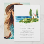 Vrijgezellenfeest voor de kustWaterverf Chapel Oce Kaart (Voorkant / Achterkant)