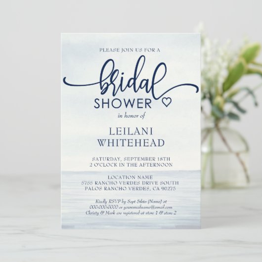 Vrijgezellenfeest voor de Nautical Ocean Waterverf Kaart (Staand voorkant)