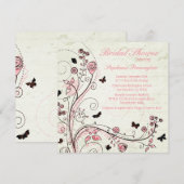 Vrijgezellenfeest voor florzwellen van rotsbloem kaart (Voorkant / Achterkant)