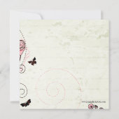 Vrijgezellenfeest voor florzwellen van rotsbloem kaart (Achterkant)