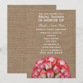 Vrijgezellenfeest voor gebrande roze rozen rozen kaart (Voorkant / Achterkant)