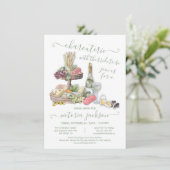 Vrijgezellenfeest voor gelaagde lade op Charcuteri Kaart (Staand voorkant)