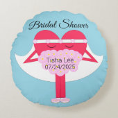 Vrijgezellenfeest voor hartslagen rond kussen (Voorkant)