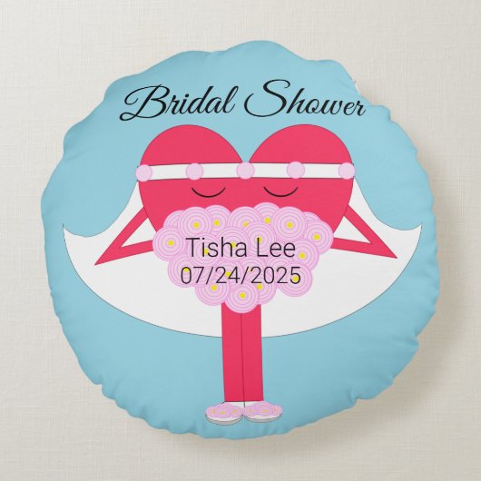 Vrijgezellenfeest voor hartslagen rond kussen (Achterkant)