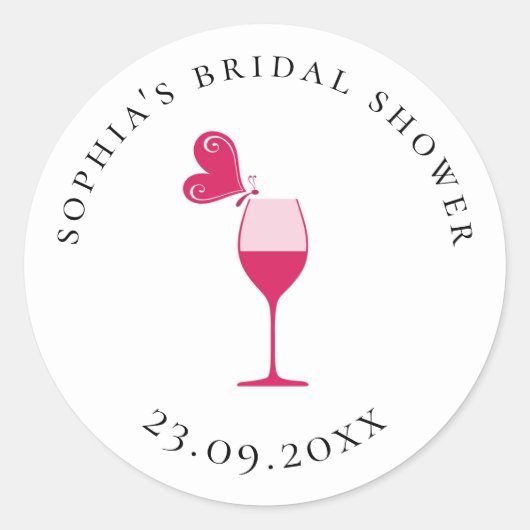 Vrijgezellenfeest voor het bereiden van Rozen van  Ronde Sticker (Voorkant)