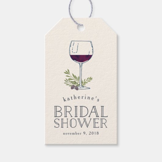 Vrijgezellenfeest voor het bereiden van wijn cadeaulabel (Voorkant)