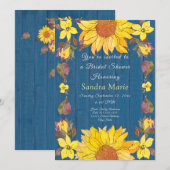 Vrijgezellenfeest voor het binden van zonnebloemen kaart (Voorkant / Achterkant)