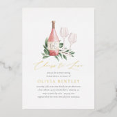 Vrijgezellenfeest voor het schatten van de liefde  folie uitnodiging (Voorkant)