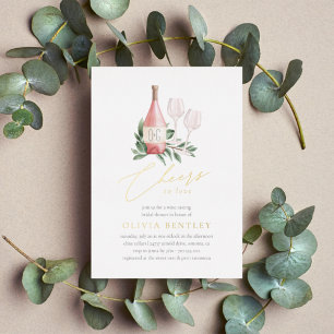 Vrijgezellenfeest voor het schatten van de liefde  folie uitnodiging