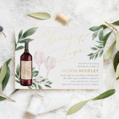 Vrijgezellenfeest voor het schatten van de liefde  folie uitnodiging