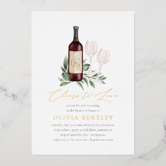 Vrijgezellenfeest voor het schatten van de liefde  folie uitnodiging (Voorkant)