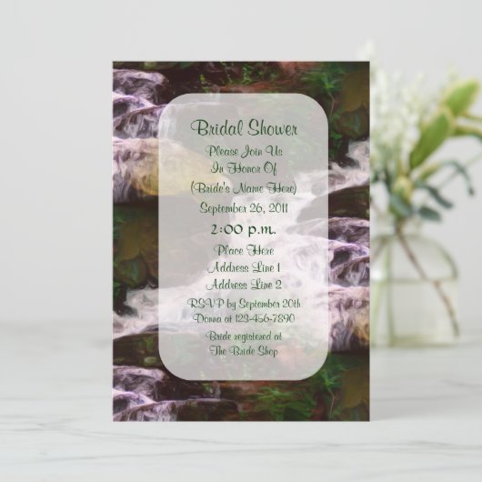 Vrijgezellenfeest voor het schilderen van boswater kaart (Staand voorkant)