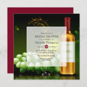 Vrijgezellenfeest voor het testen van Bourgogne en Kaart (Voorkant / Achterkant)