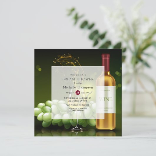 Vrijgezellenfeest voor het testen van Bourgogne en Kaart (Staand voorkant)