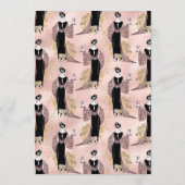 Vrijgezellenfeest voor het testen van roos Gold en Advieskaart (Achterkant)