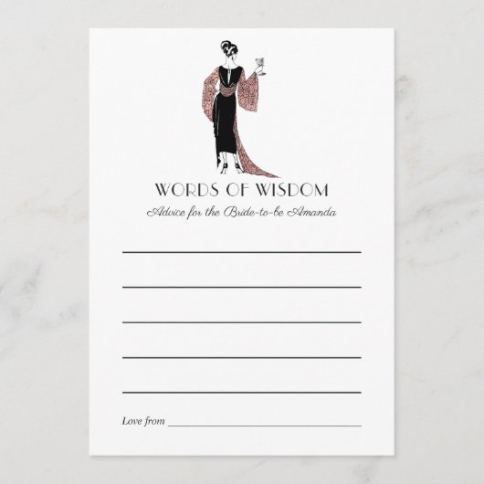 Vrijgezellenfeest voor het testen van roos Gold en Advieskaart (Voorkant)