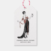 Vrijgezellenfeest voor het testen van roos Gold en Cadeaulabel (Voorkant)