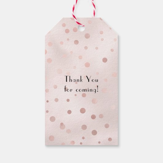 Vrijgezellenfeest voor het testen van roos Gold en Cadeaulabel (Achterkant)