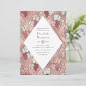 Vrijgezellenfeest voor het testen van roos Gold en Kaart (Staand voorkant)