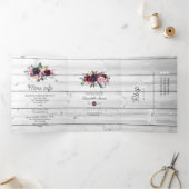 Vrijgezellenfeest voor het testen van wijn in Bord Drieluik Uitnodiging (Binnen)