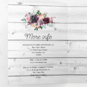 Vrijgezellenfeest voor het testen van wijn in Bord Drieluik Uitnodiging (Binnenzijde eerst)