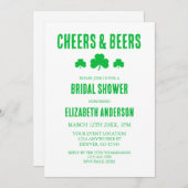 Vrijgezellenfeest voor kaas en bier kaart (Voorkant / Achterkant)