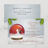 Vrijgezellenfeest voor kerstbruiloft kaart (Voorkant / Achterkant)