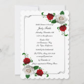 Vrijgezellenfeest voor kerstbruiloft met rode en w kaart (Voorkant)