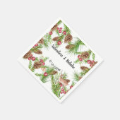 Vrijgezellenfeest voor kerstbruiloft servet (Hoek)