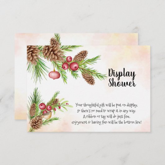 Vrijgezellenfeest voor kerstcadeauscherm  informatiekaartje (Voorkant / Achterkant)