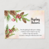 Vrijgezellenfeest voor kerstcadeauscherm  informatiekaartje (Voorkant)