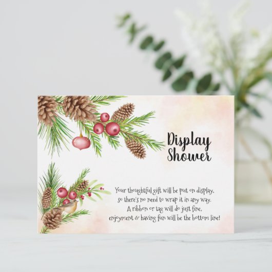 Vrijgezellenfeest voor kerstcadeauscherm  informatiekaartje (Staand voorkant)