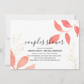 Vrijgezellenfeest voor koraalgoud - Botanische bru Kaart (Voorkant)