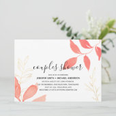 Vrijgezellenfeest voor koraalgoud - Botanische bru Kaart (Staand voorkant)