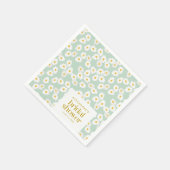 Vrijgezellenfeest voor lentepastel-paasdagen servet (Hoek)