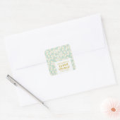 Vrijgezellenfeest voor lentepastel-paasdagen vierkante sticker (Envelop)