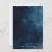 Vrijgezellenfeest voor marineblush rustige florale kaart (Achterkant)