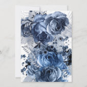 Vrijgezellenfeest voor marineslag en zilveren Flor Kaart (Achterkant)