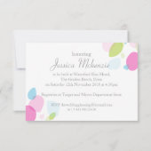 Vrijgezellenfeest voor moderne bloempitten kaart (Achterkant)